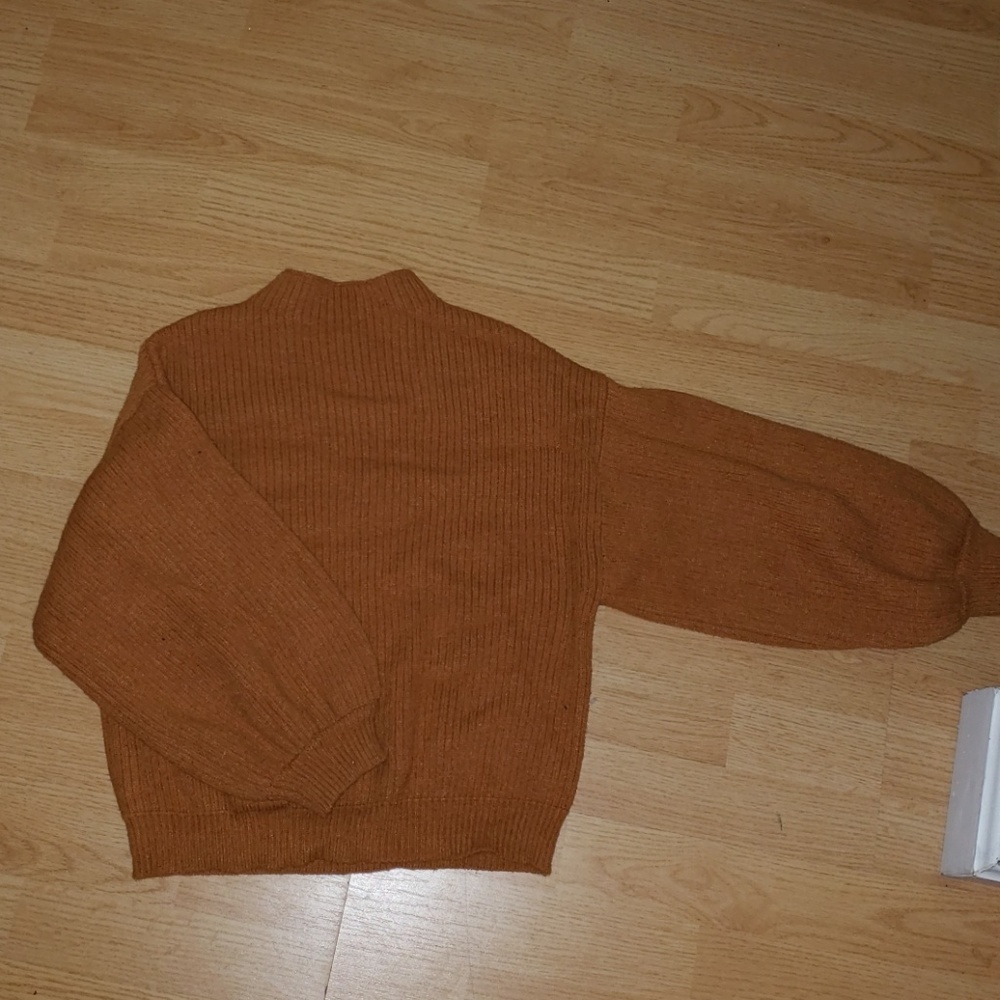 Orange Cowlneck Sweater